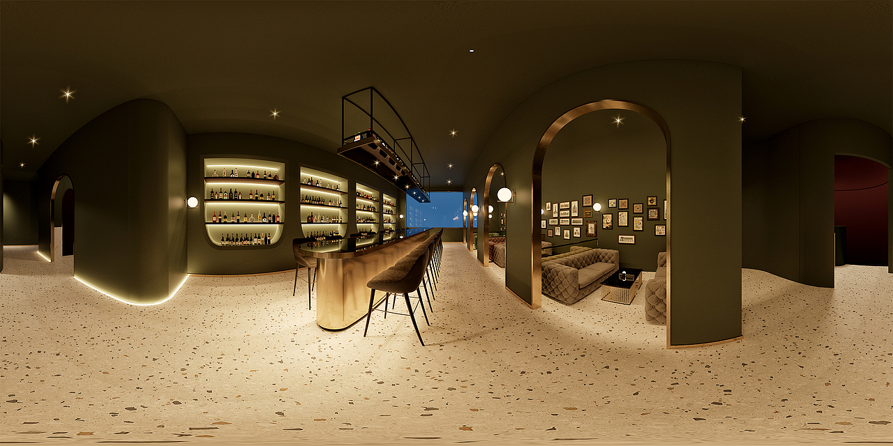 一套庄园表现 加酒吧