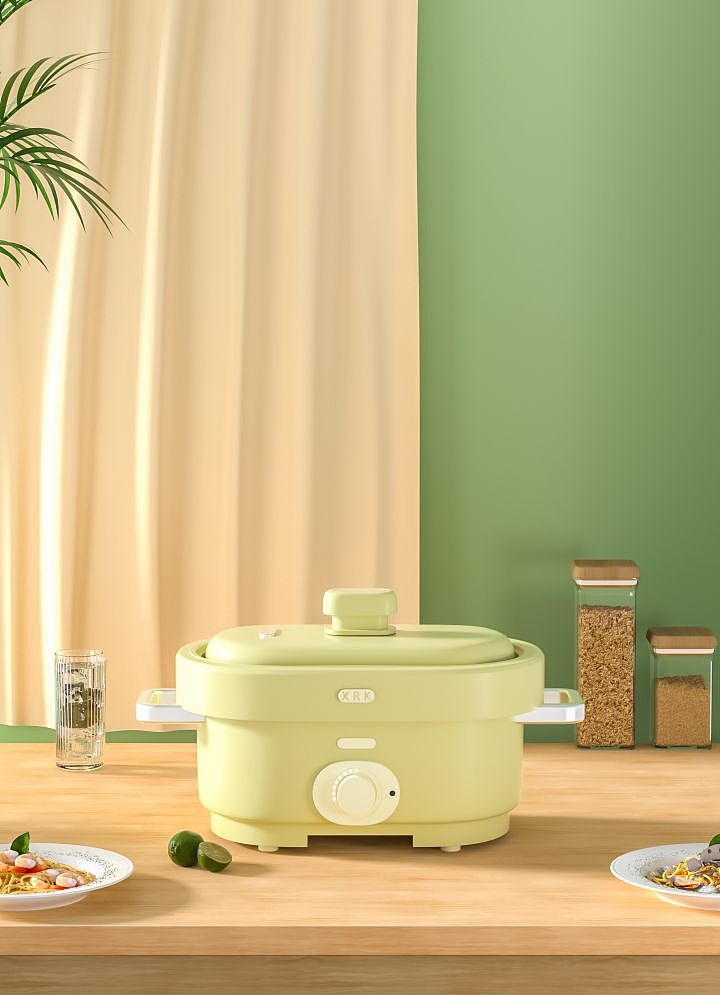 C4D建模渲染—电热小火锅