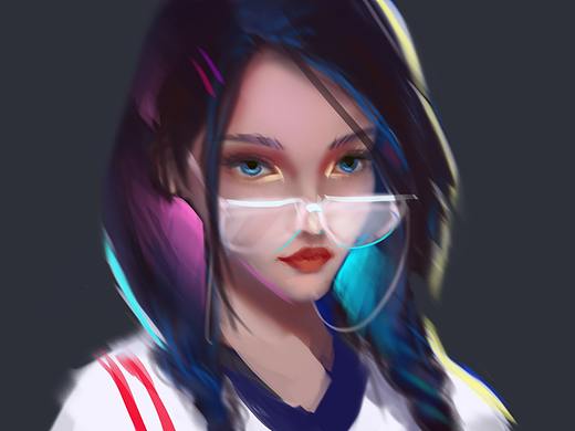 頭像練習(xí)（個(gè)人主頁(yè)-ZMzY1NDg3NDQ=） - 藝術(shù)插畫 - 站酷設(shè)計(jì)師噠啦噠啦丑丑原創(chuàng)素材 - 站酷ZCOOL