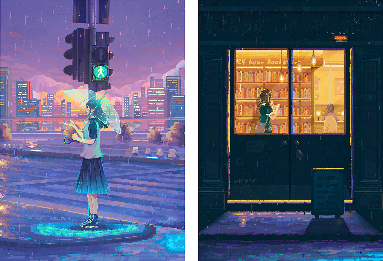 2021-年度插画总结-走走停停