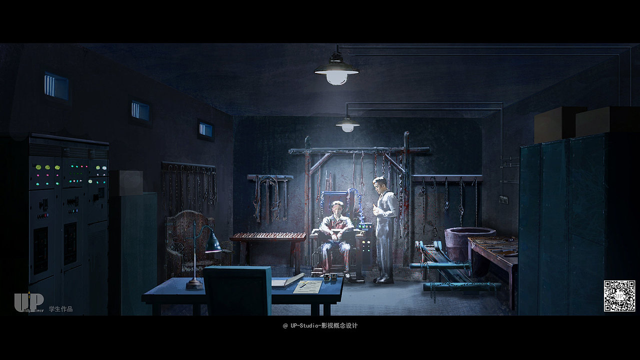 up studio 影视概念设计班民国题材学生气氛图作品
