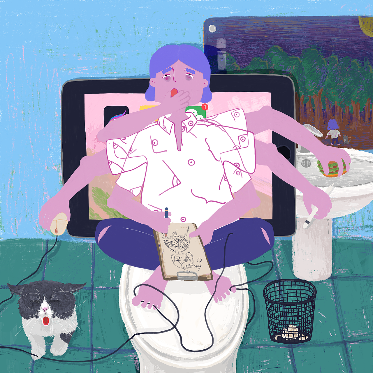 节日前的最后一天工作日，元气满满！干劲十足！我热爱工作！