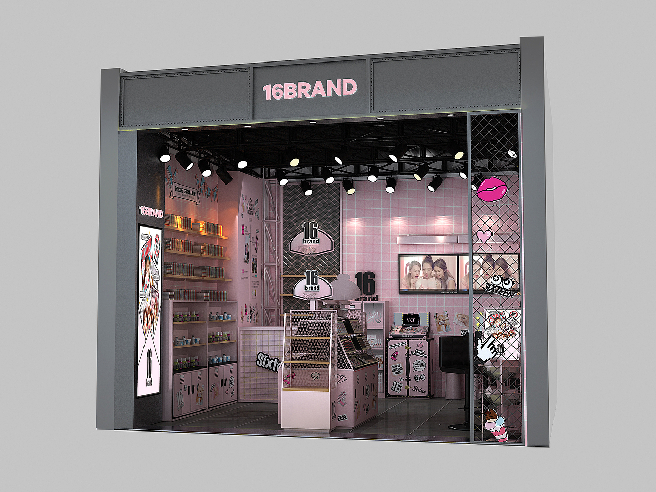 韩国16brand品牌终端形象--绵阳凯德店