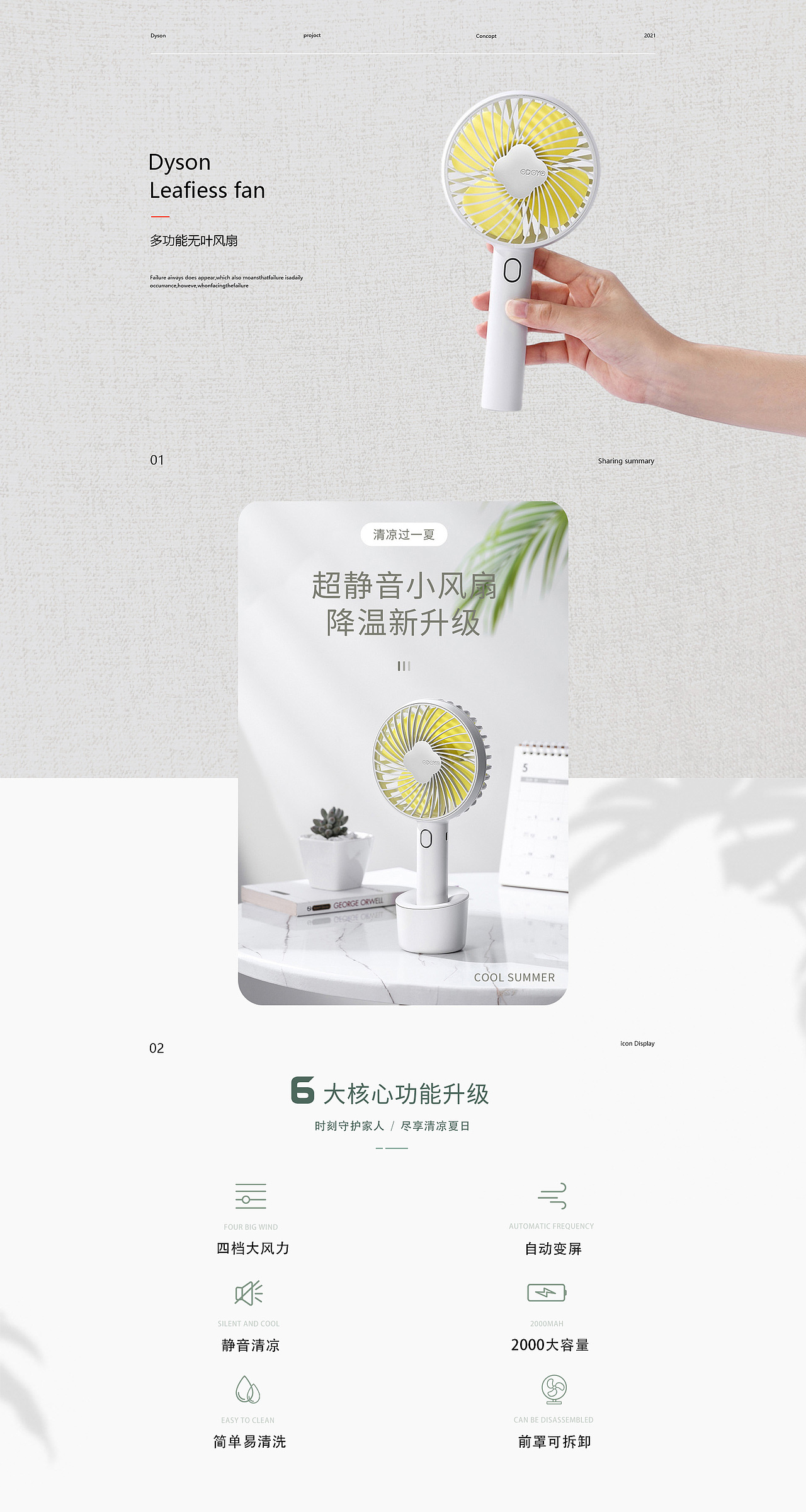 小风扇详情页展示