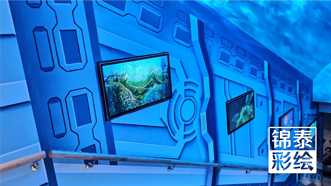 昆明墙体彩绘/昆明星耀温泉酒店主题过道墙体彩绘（图ZMjMyNDA3MDk2） - 其他手工艺 - 站酷设计师云南锦泰彩绘原创素材 - 站酷ZCOOL