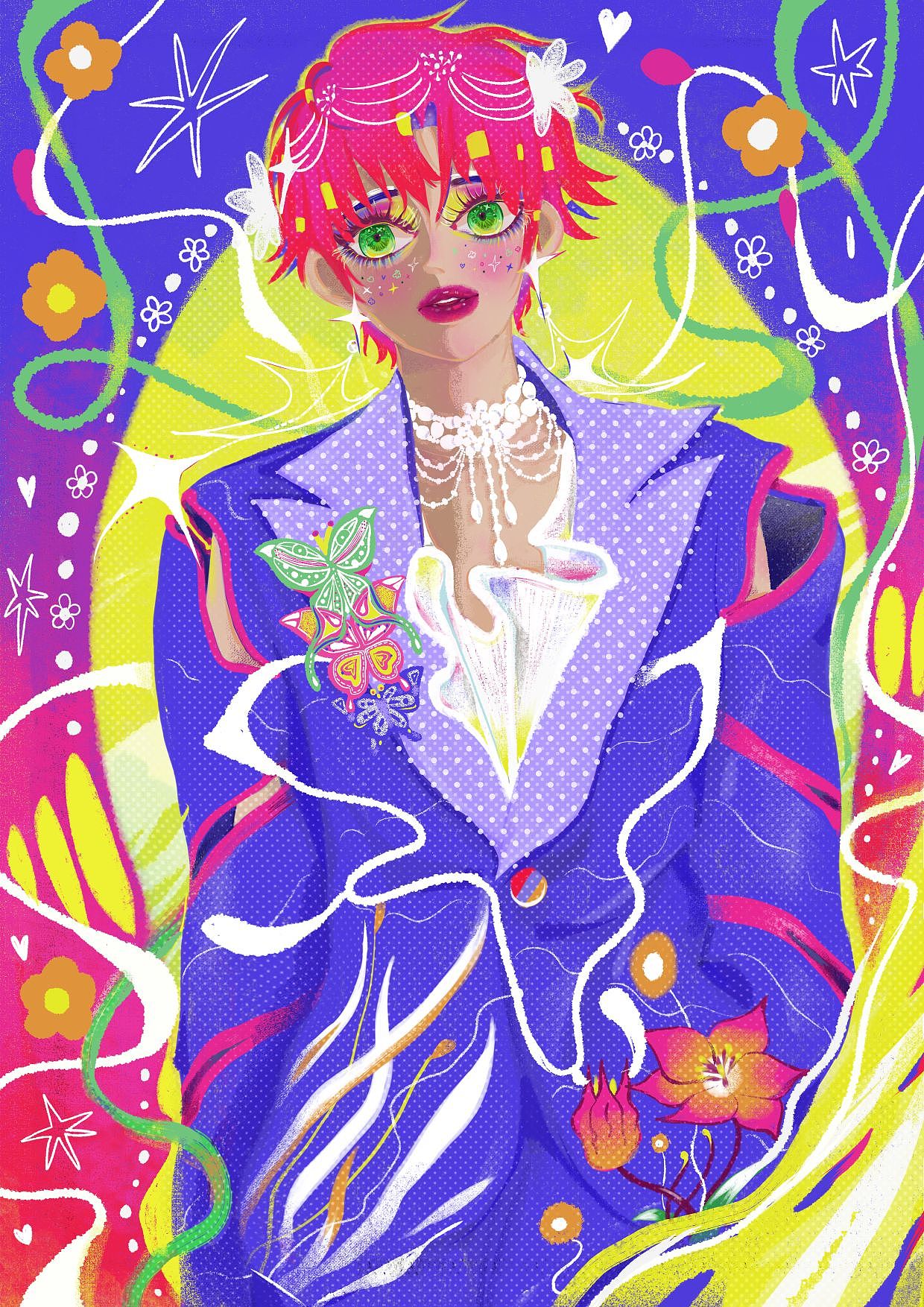 原创插画分享系列一（图ZMzIyNzE3MDM2） - 创作习作 - 站酷设计师五角七星星原创素材 - 站酷ZCOOL