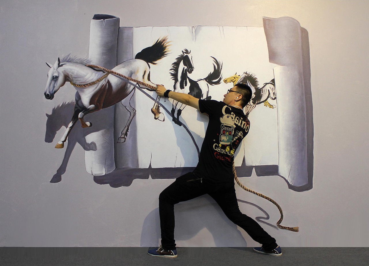 林盟艺饰3d画作品,3d画展,3d立体画