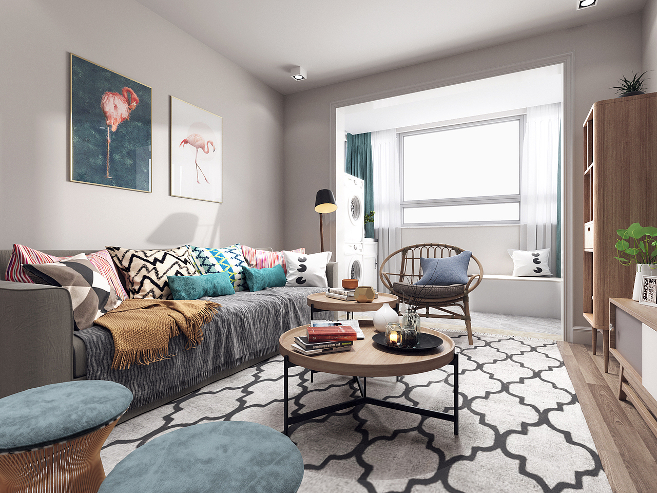 北欧风室内设计（图ZMTU0MTg2NjY0） - 家装设计 - 站酷设计师立方视觉表现原创素材 - 站酷ZCOOL