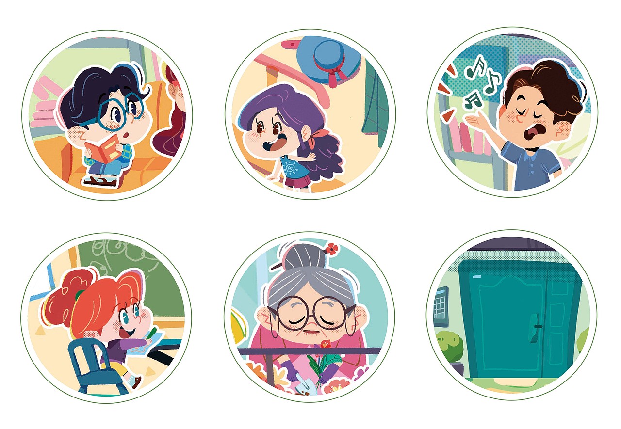 2021年回顾（图ZMjgyMzkwMjA4） - 儿童插画 - 站酷设计师方快块快快块原创素材 - 站酷ZCOOL