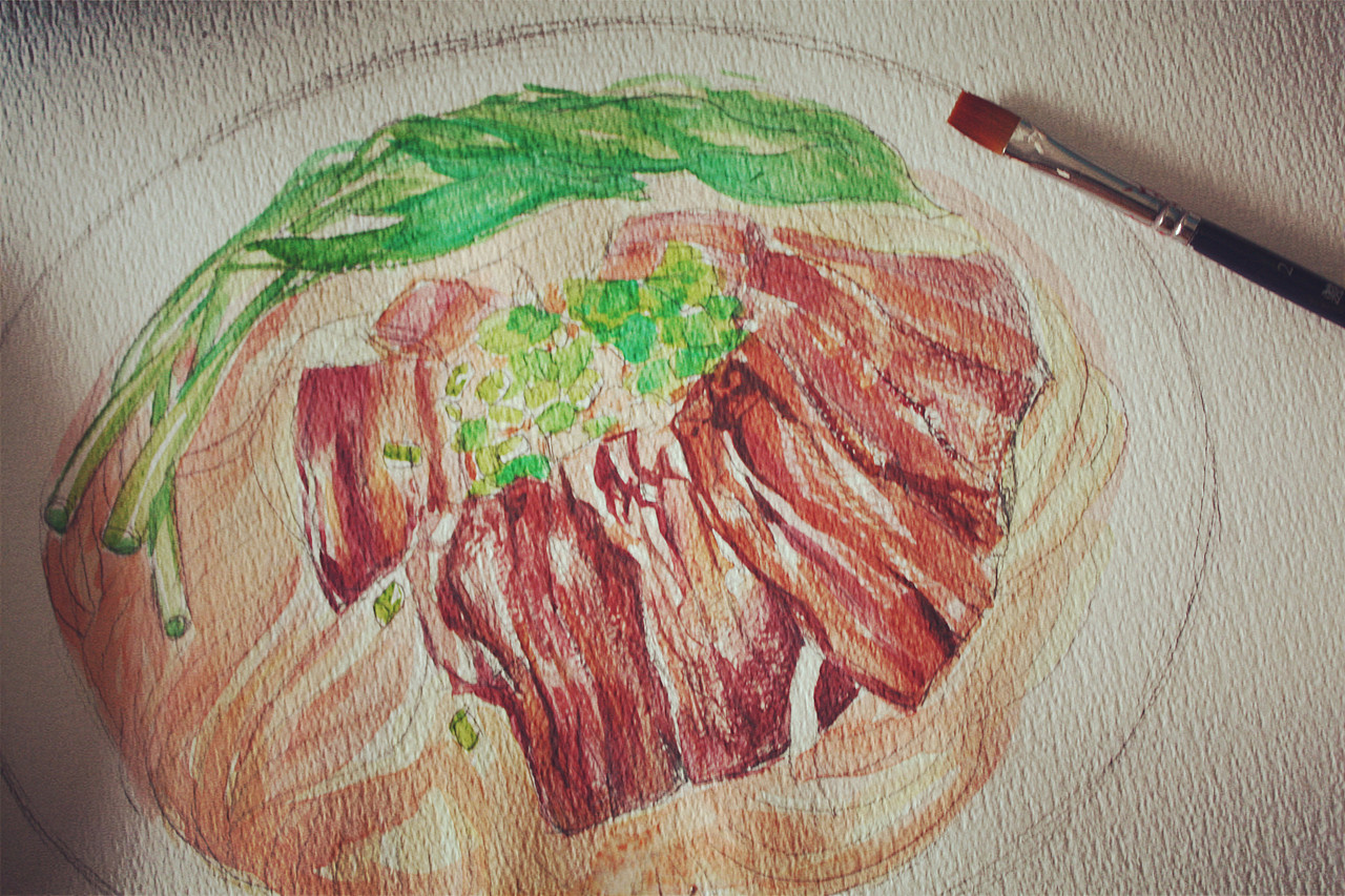 牛肉粉|插画|商业插画|小倩panny_原创作品-站酷zcool