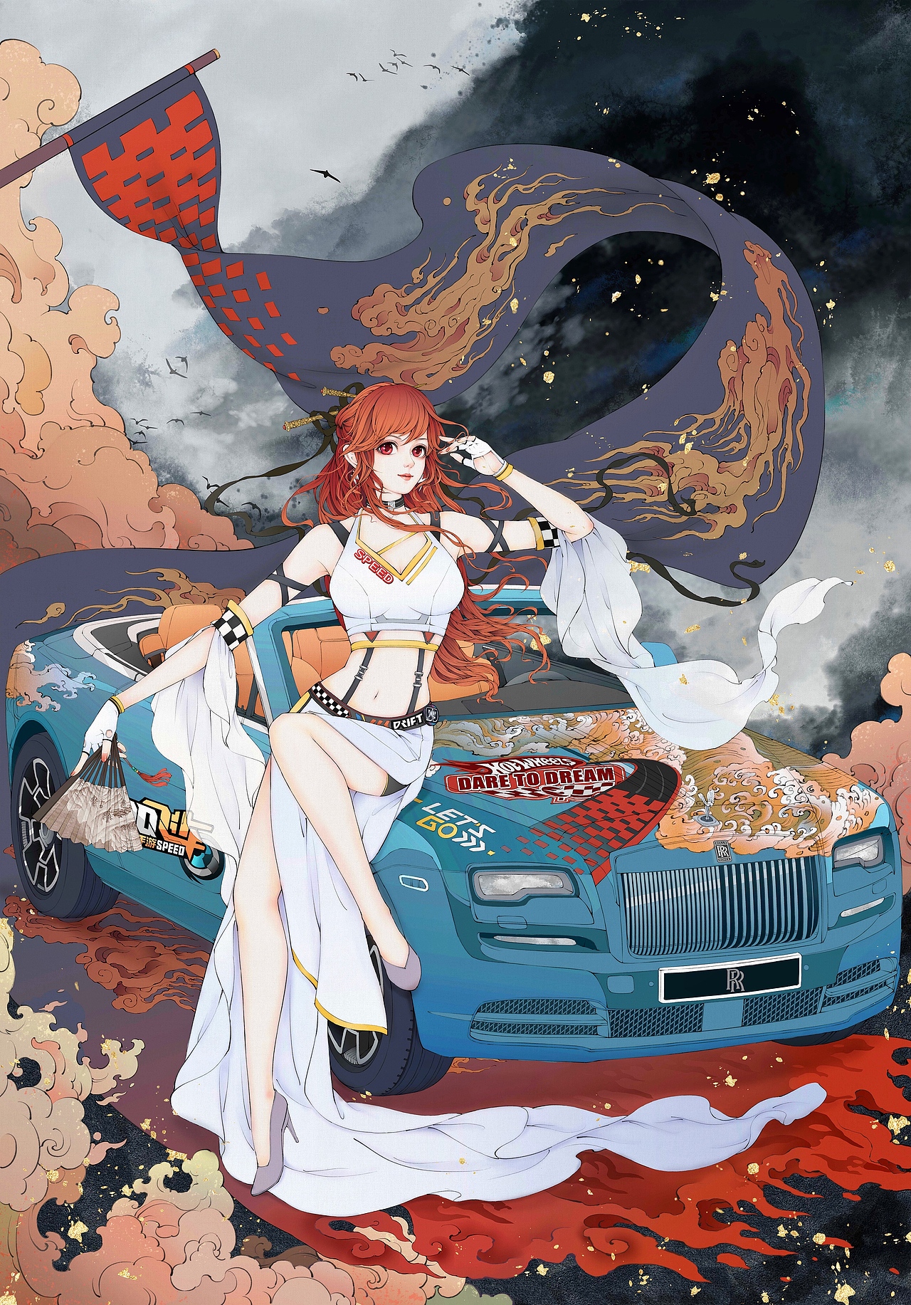 qq飞车劳斯莱斯 小橘子