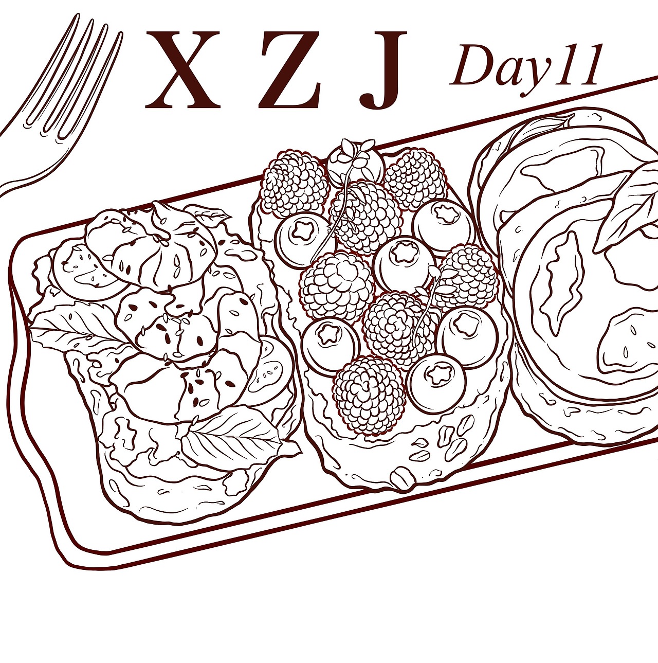 日系美食风格（图ZMjkyNjE5MDUy） - 商业插画 - 站酷设计师许至君517原创素材 - 站酷ZCOOL