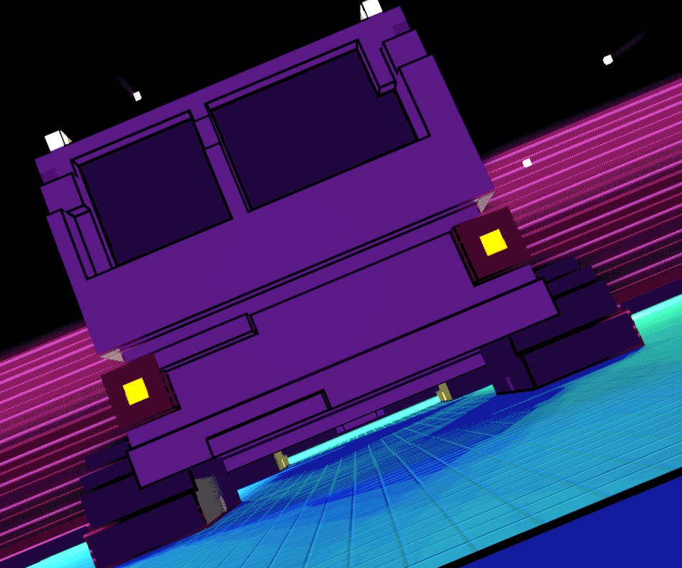 3D pixel vaperwave car/3d像素车/蒸汽波（图ZMTQxNTczNjc2） - 其他三维 - 站酷设计师阿鲁nichozhang原创素材 - 站酷ZCOOL