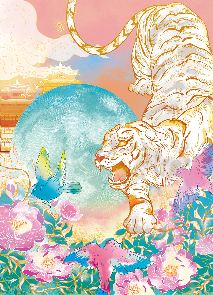 中国风丨忆神录(四大神兽主题)|插画|商业插画|yyari - 原创作品