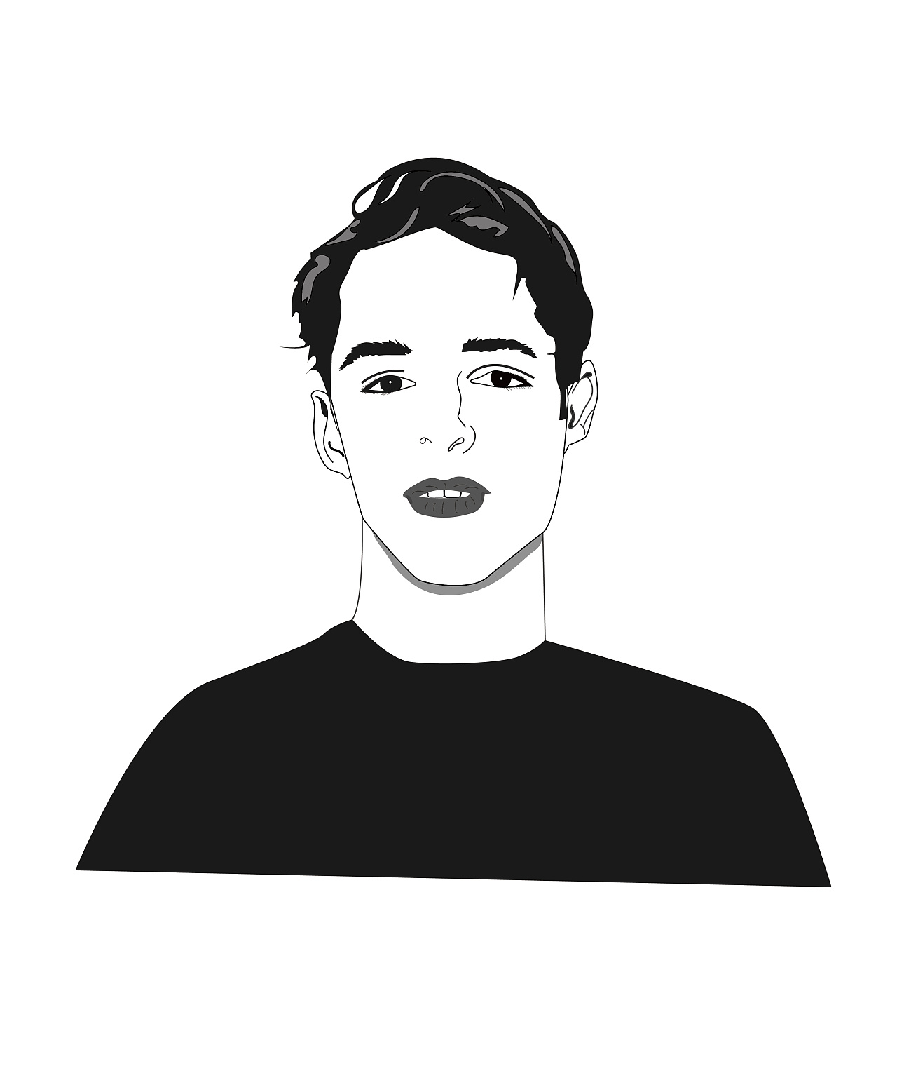 欧美男生系列|插画|艺术插画|八哥和猫 - 原创作品 - 站酷 (zcool)