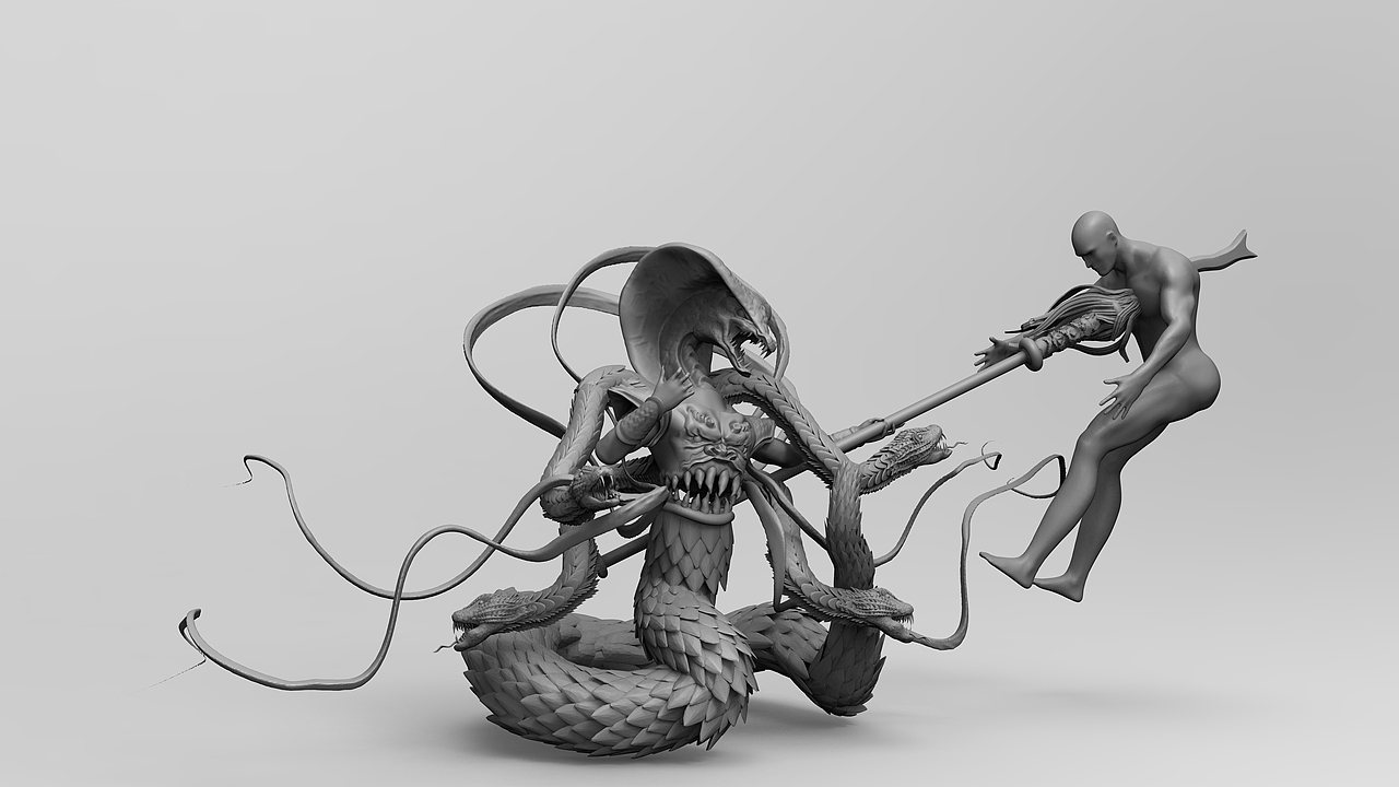 原创 | 《巳蛇》（图ZMTQzNjA0OTE2） - 人物/生物 - 站酷设计师溯潮源原创素材 - 站酷ZCOOL
