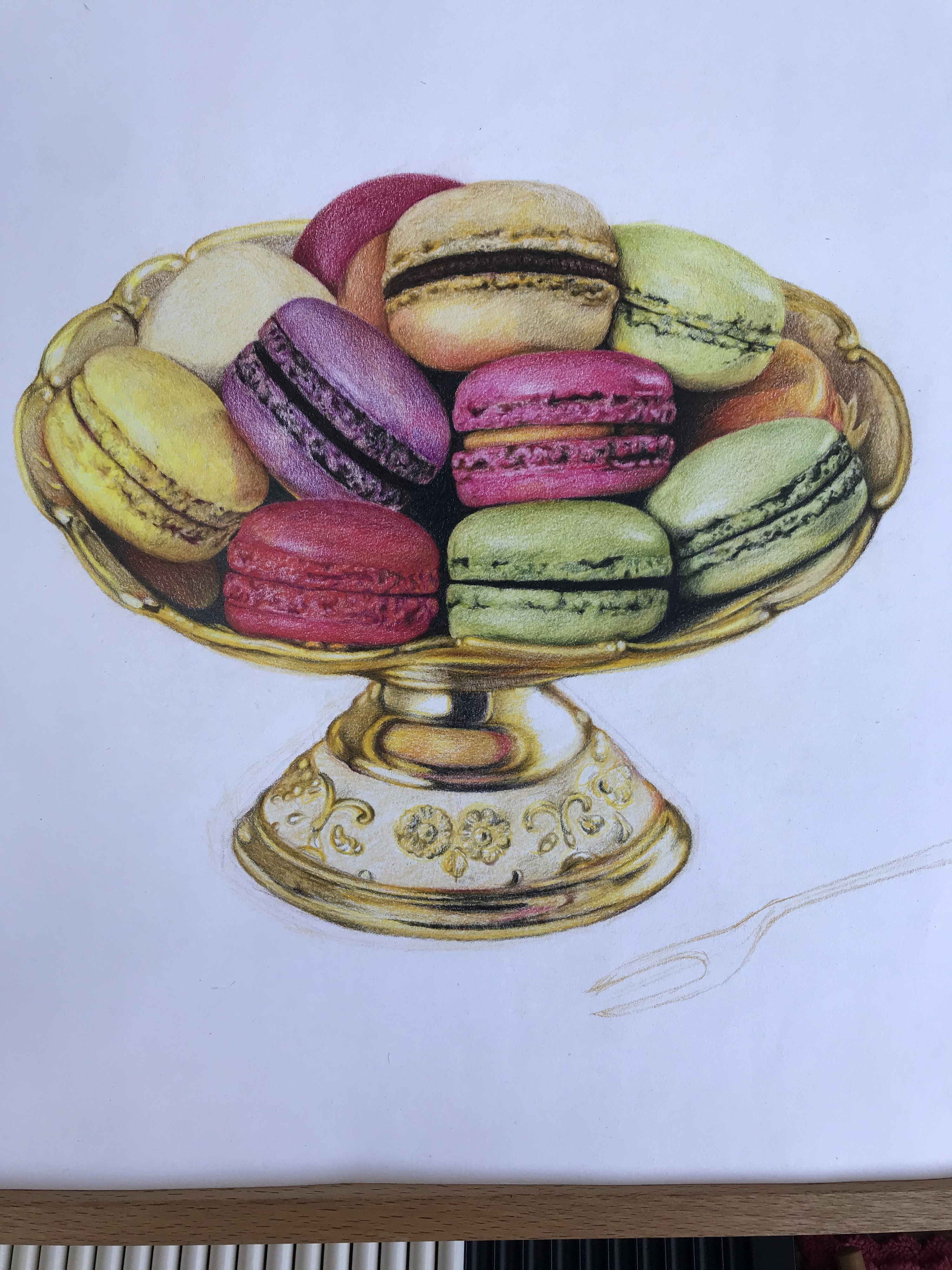 彩铅马卡龙(完成版)