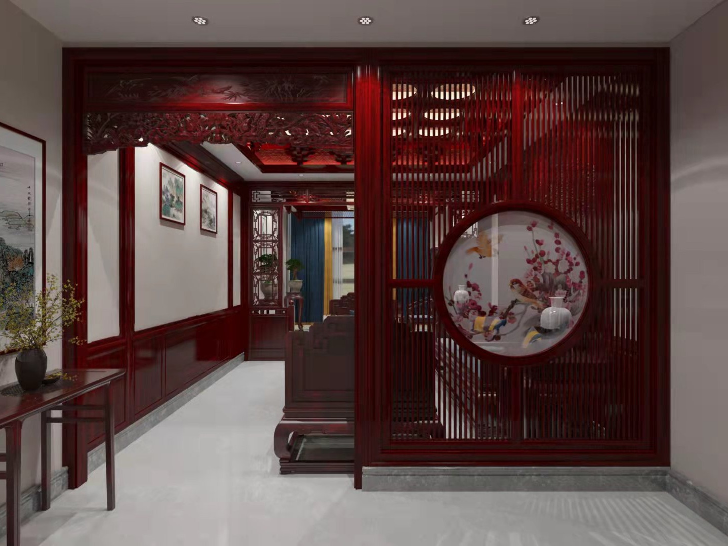 某中式红木家具馆|空间|家装设计|设计师刘贺东 - 原创作品 - 站酷 (ZCOOL)