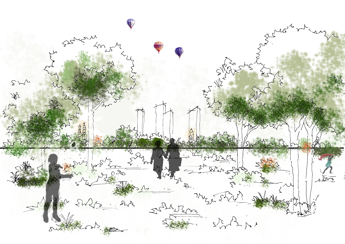 景观设计的手绘图