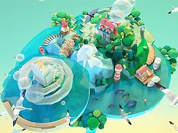 C4D底多邊形建模