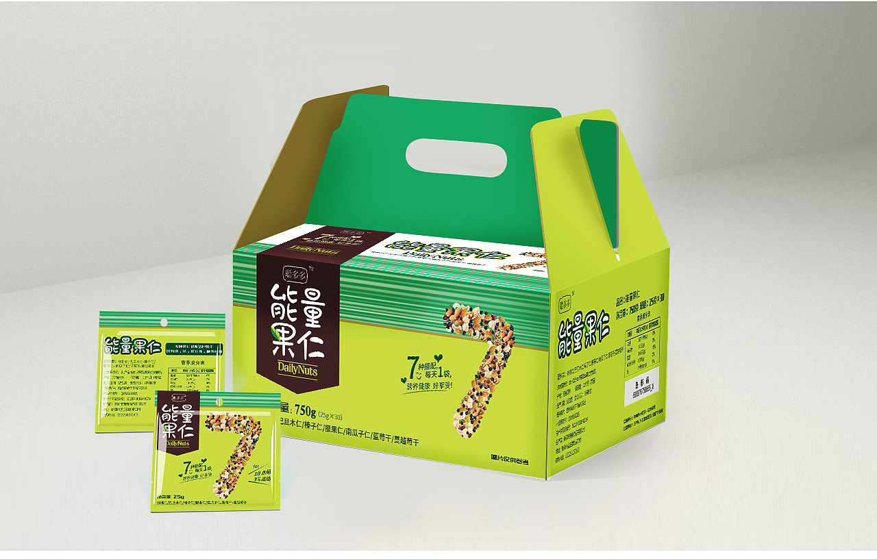 坚果礼盒（图ZMjM3MTI5NDU2） - 包装 - 站酷设计师小梦mming原创素材 - 站酷ZCOOL