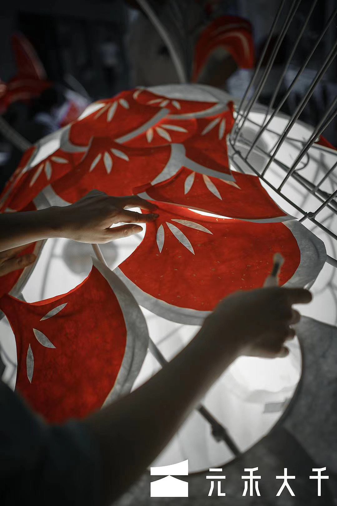 大千治造手工制作过程