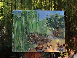 戶外油畫寫生】田野