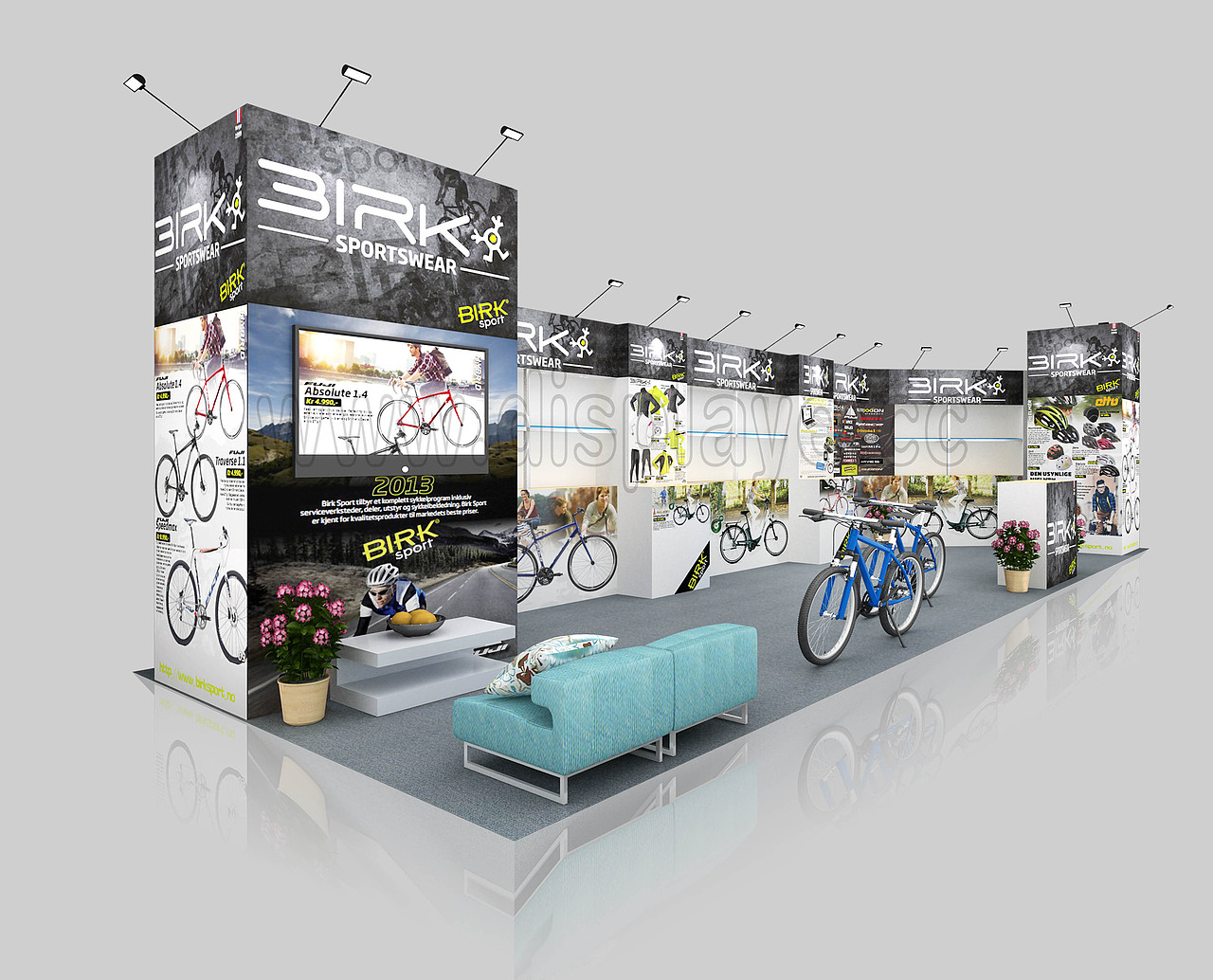 广东国际体育用品博览-展台设计效果图