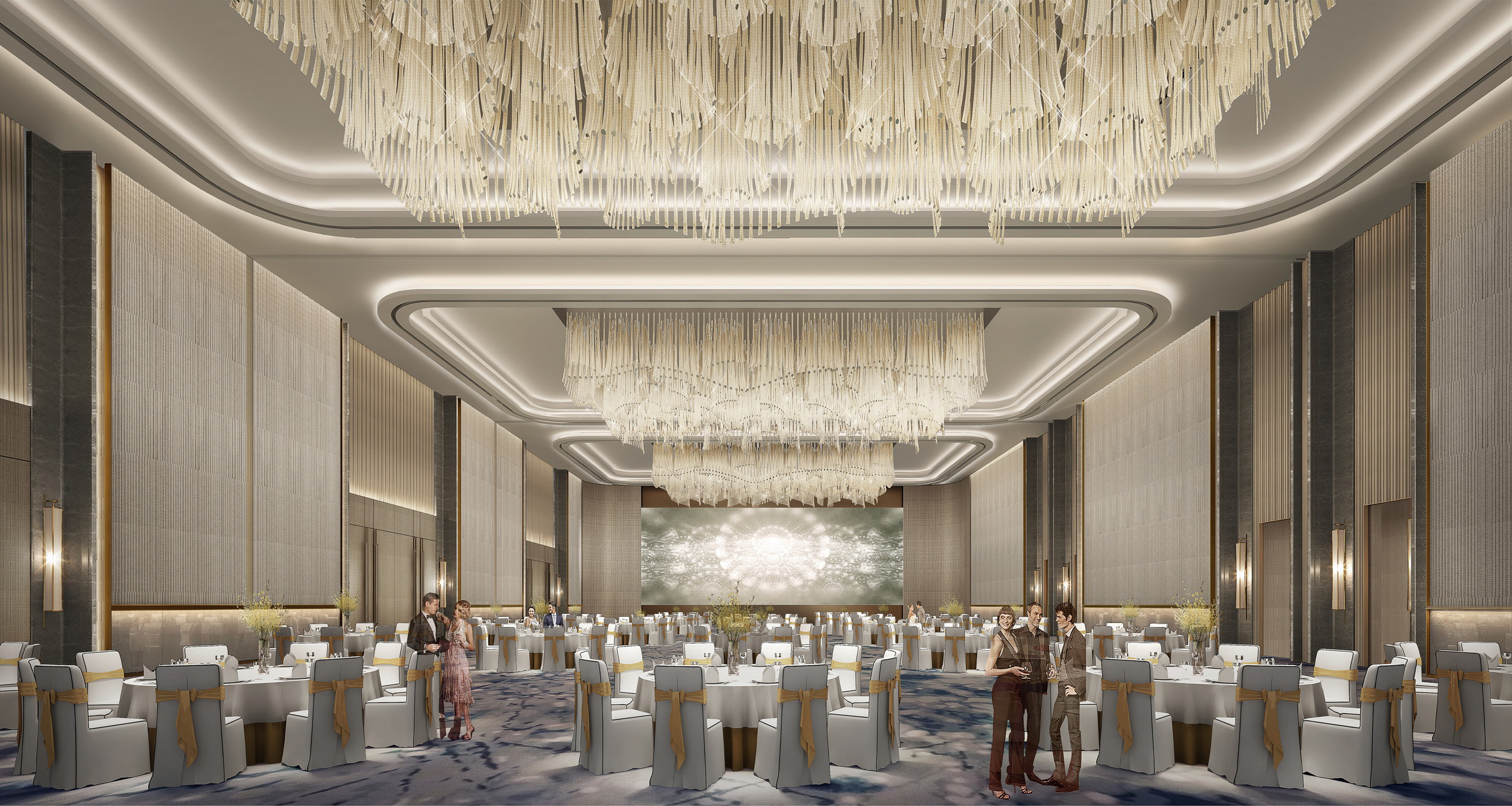 某酒店公区灯光效果图