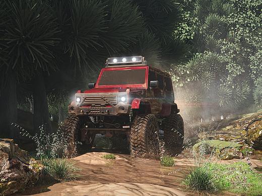 模型车渲染场景海报