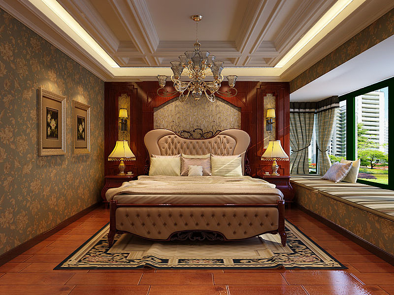 【恒大名都装修】-170㎡四室两厅-欧式