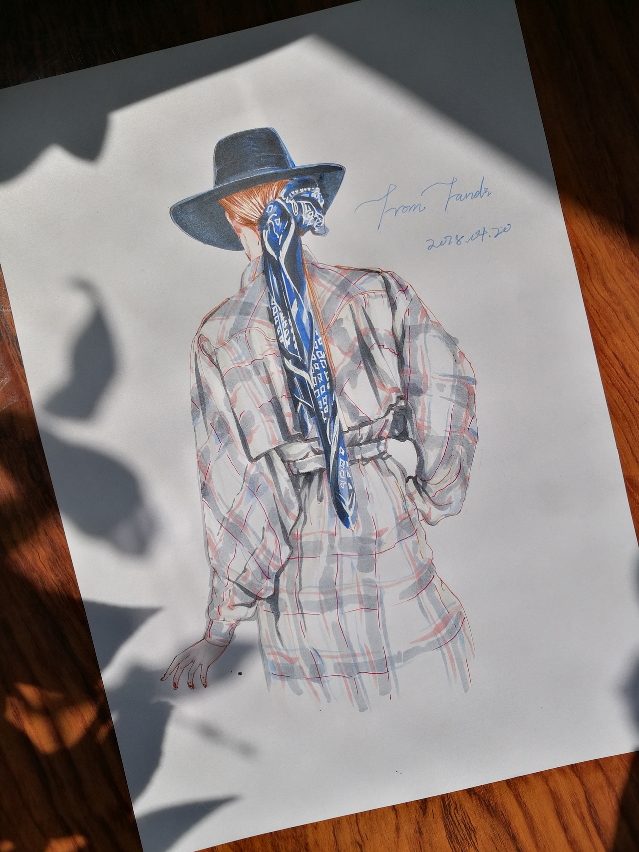 近期时装画手绘作品（图ZMTE2MDk1NDUy） - 商业插画 - 站酷设计师阿迪FD原创素材 - 站酷ZCOOL