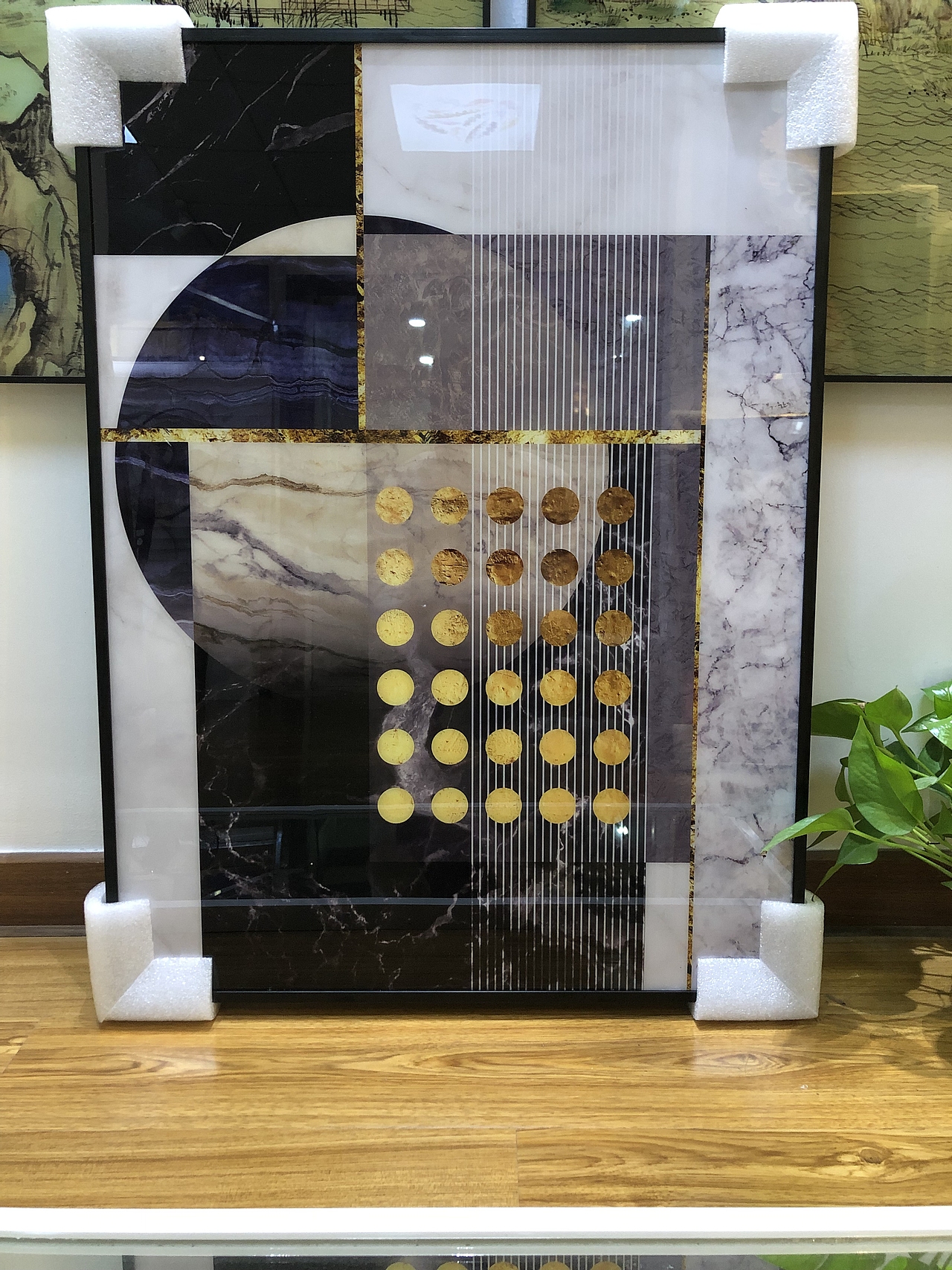 乾唐晶瓷画展示