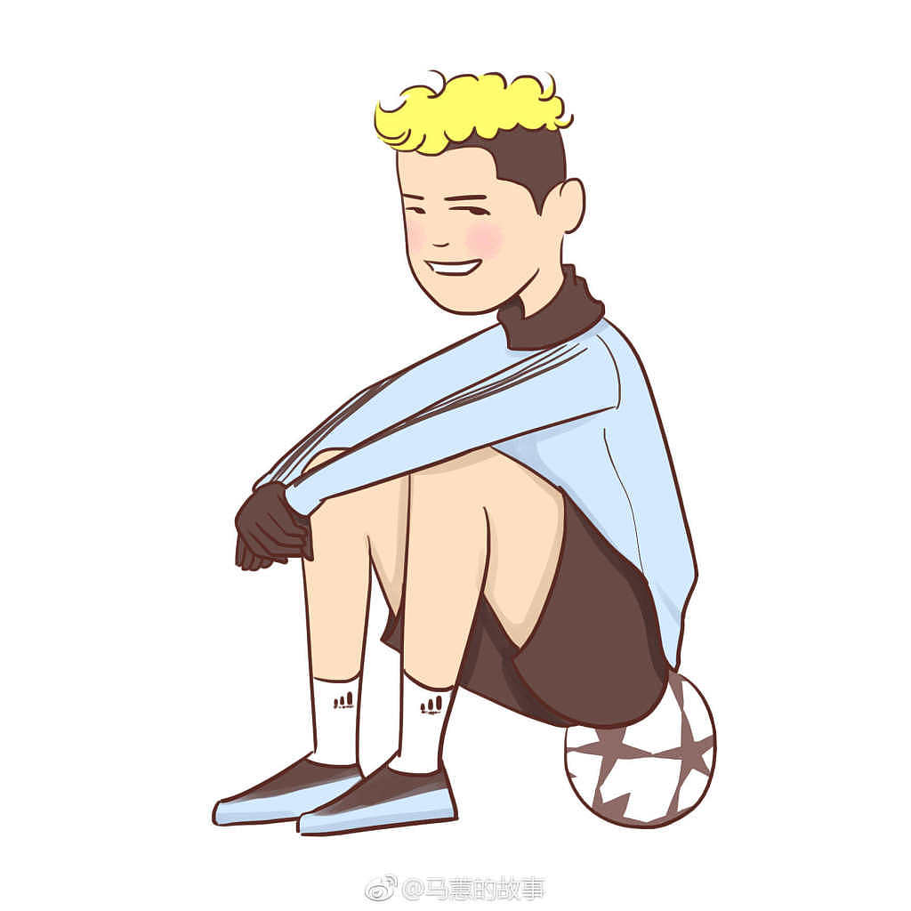 撸了几张世界杯的帅气小伙子卡通头像