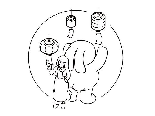 年初被毙掉的月饼包装插画