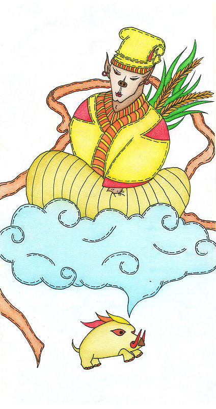 "奇兮"插画设计（图ZNjAwNjY5MjA=） - 概念设定 - 站酷设计师馒头铭原创素材 - 站酷ZCOOL