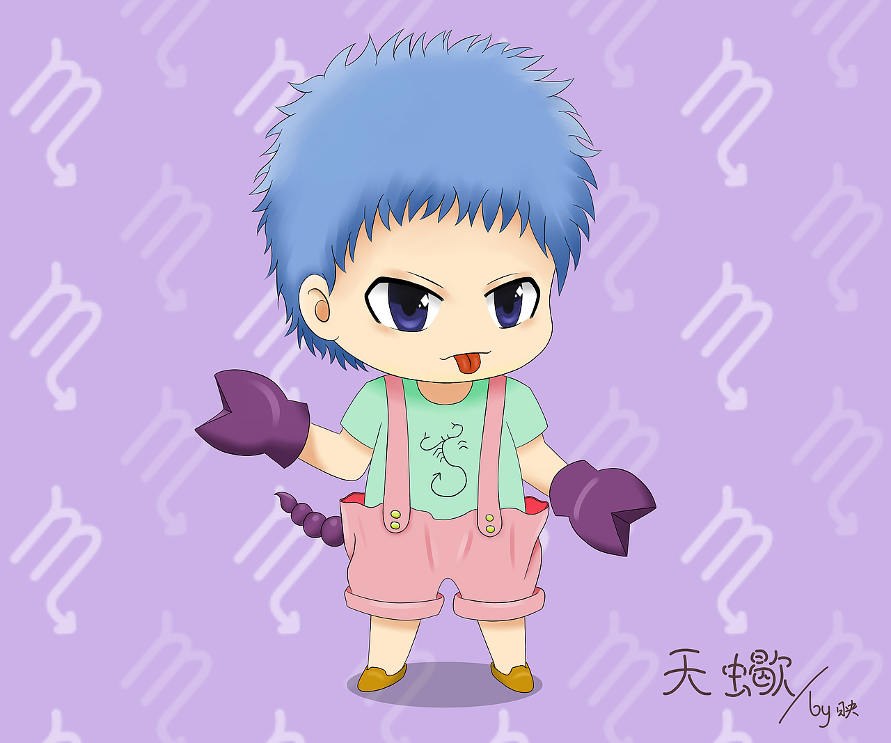 Q版12星座（图ZOTY3OTA5NzI=） - 创作习作 - 站酷设计师緋色藍空原创素材 - 站酷ZCOOL