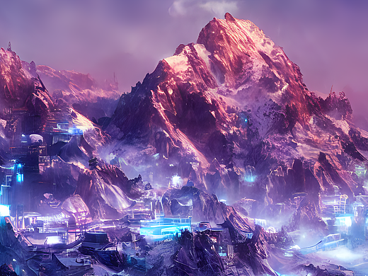 #AI创作实验室#雪山