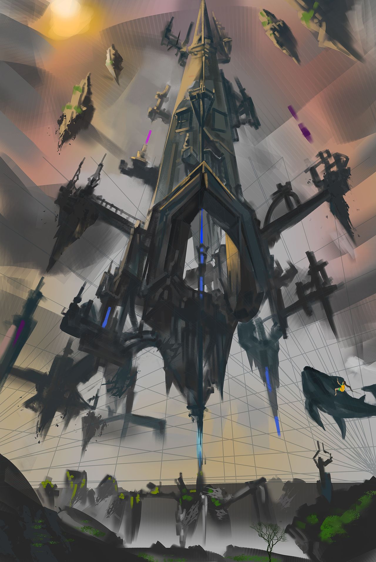 天空之城（图ZMjQ4NjQ1NTQw） - 概念设定 - 站酷设计师遇晨原创素材 - 站酷ZCOOL