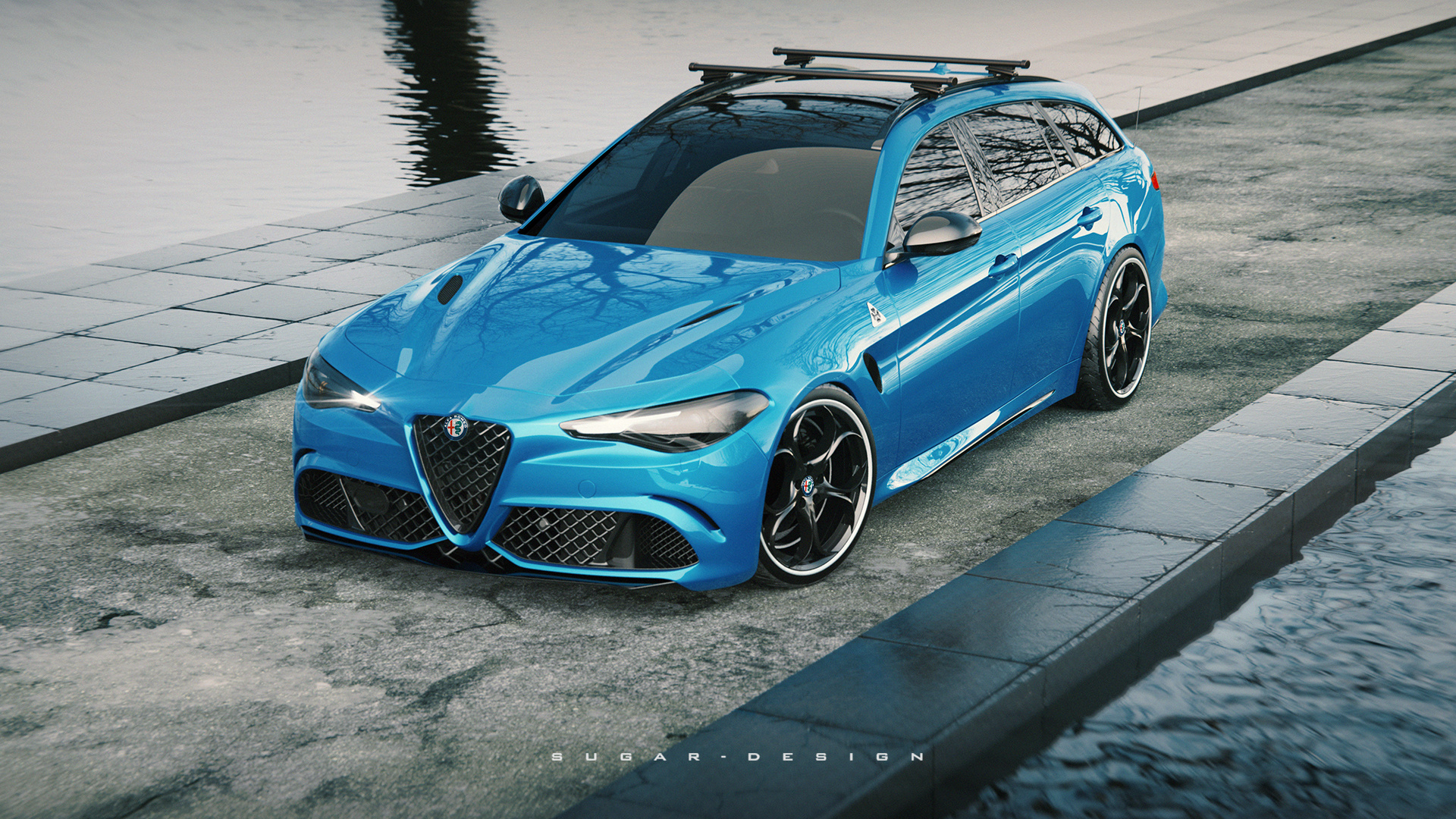 阿尔法·罗密欧giulia 四叶草旅行车新车预览!