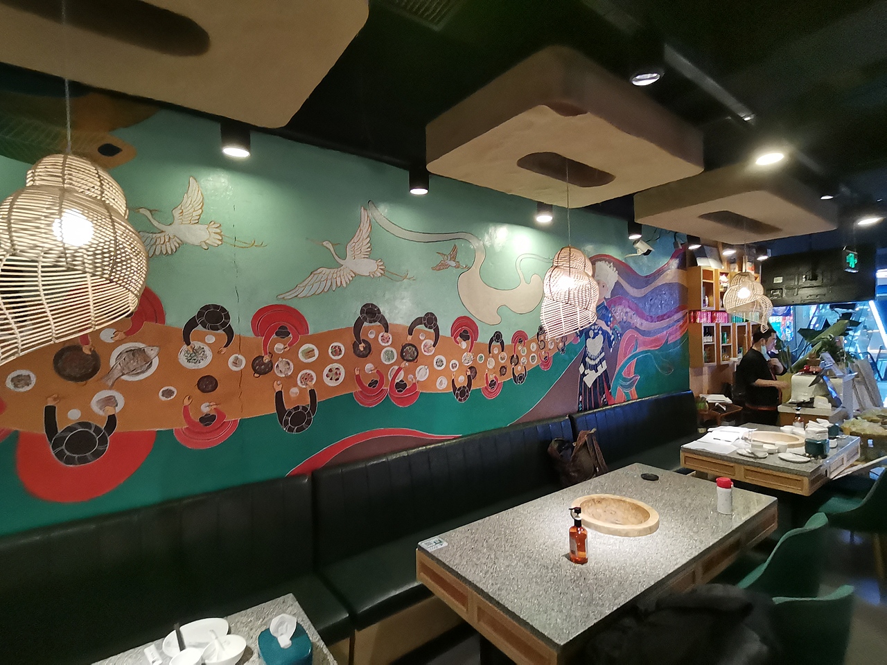 云荷里餐厅墙绘