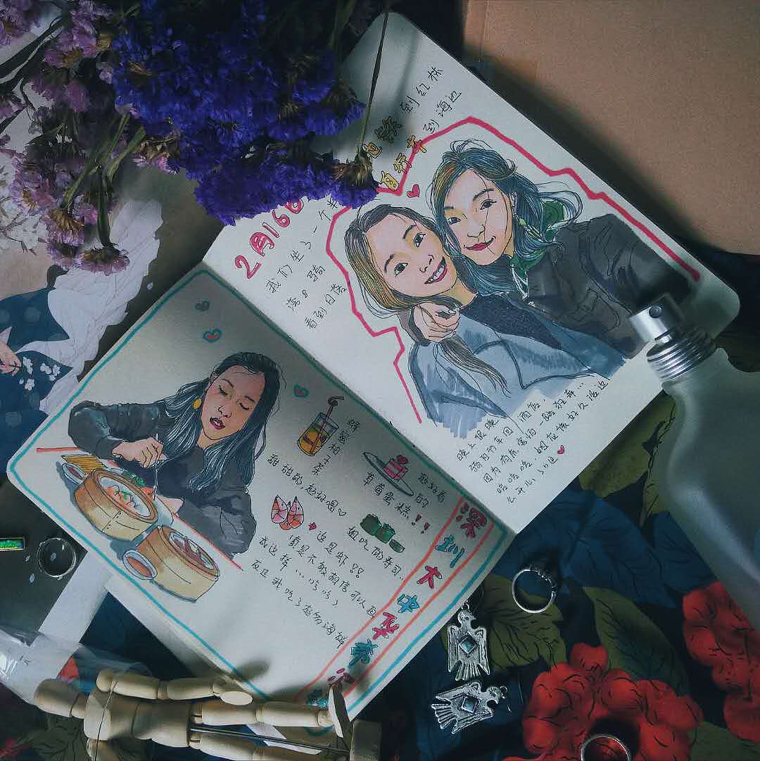 个人手帐分享（三）（图ZOTQxNDUyODQ=） - 新锐潮流插画 - 站酷设计师吃了貓的糖原创素材 - 站酷ZCOOL