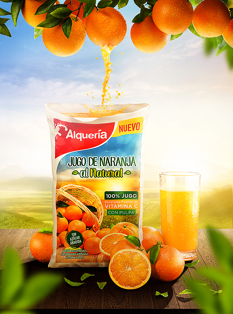 橙汁小场景合成