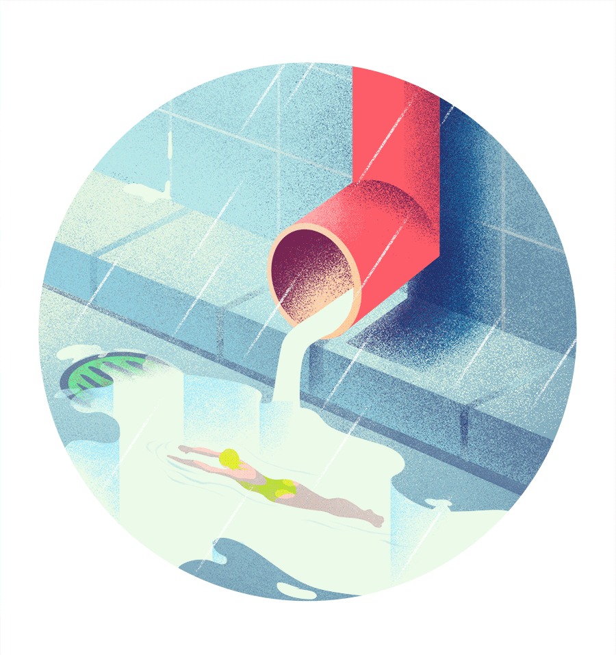 Swim（图ZNzkzNTA3MjA=） - 新锐潮流插画 - 站酷设计师越上层楼原创素材 - 站酷ZCOOL