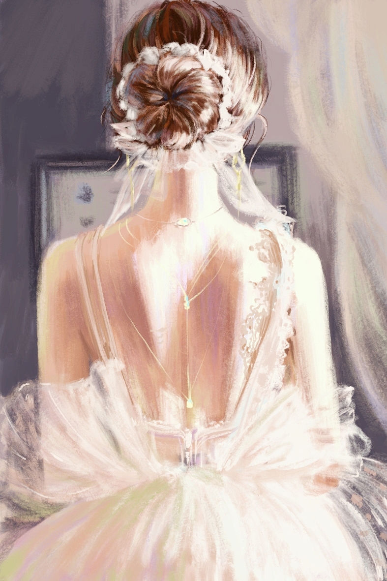 写生婚纱（图ZMjA3NzQ5MDMy） - 创作习作 - 站酷设计师猫猫归大树原创素材 - 站酷ZCOOL