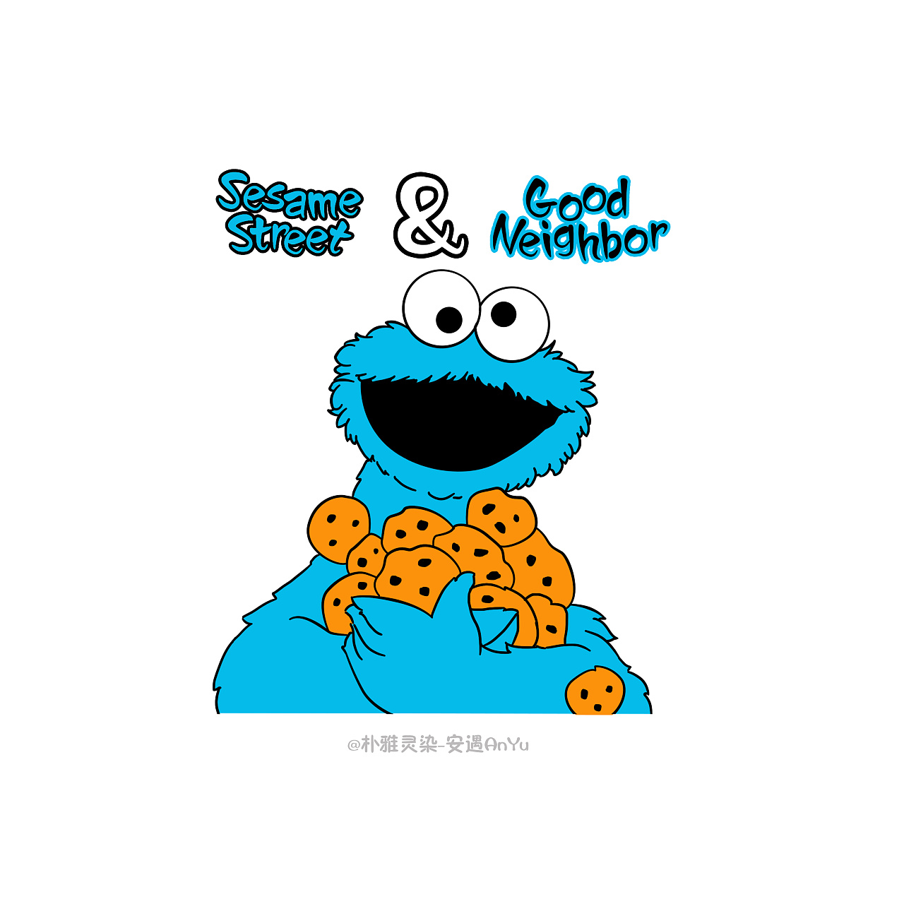 芝麻街创意图案