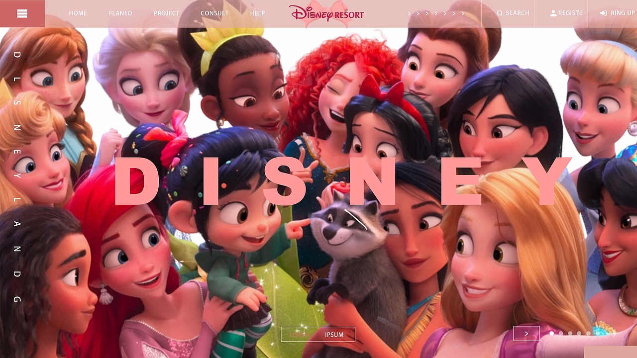 迪士尼网页设计