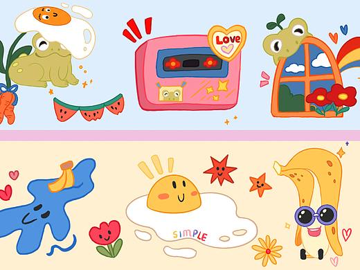 一些奇奇怪怪的小贴纸，小想法