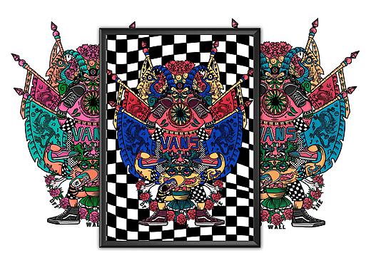 亚洲艺术联盟#VANS艺术家#艺术TEE图案设计