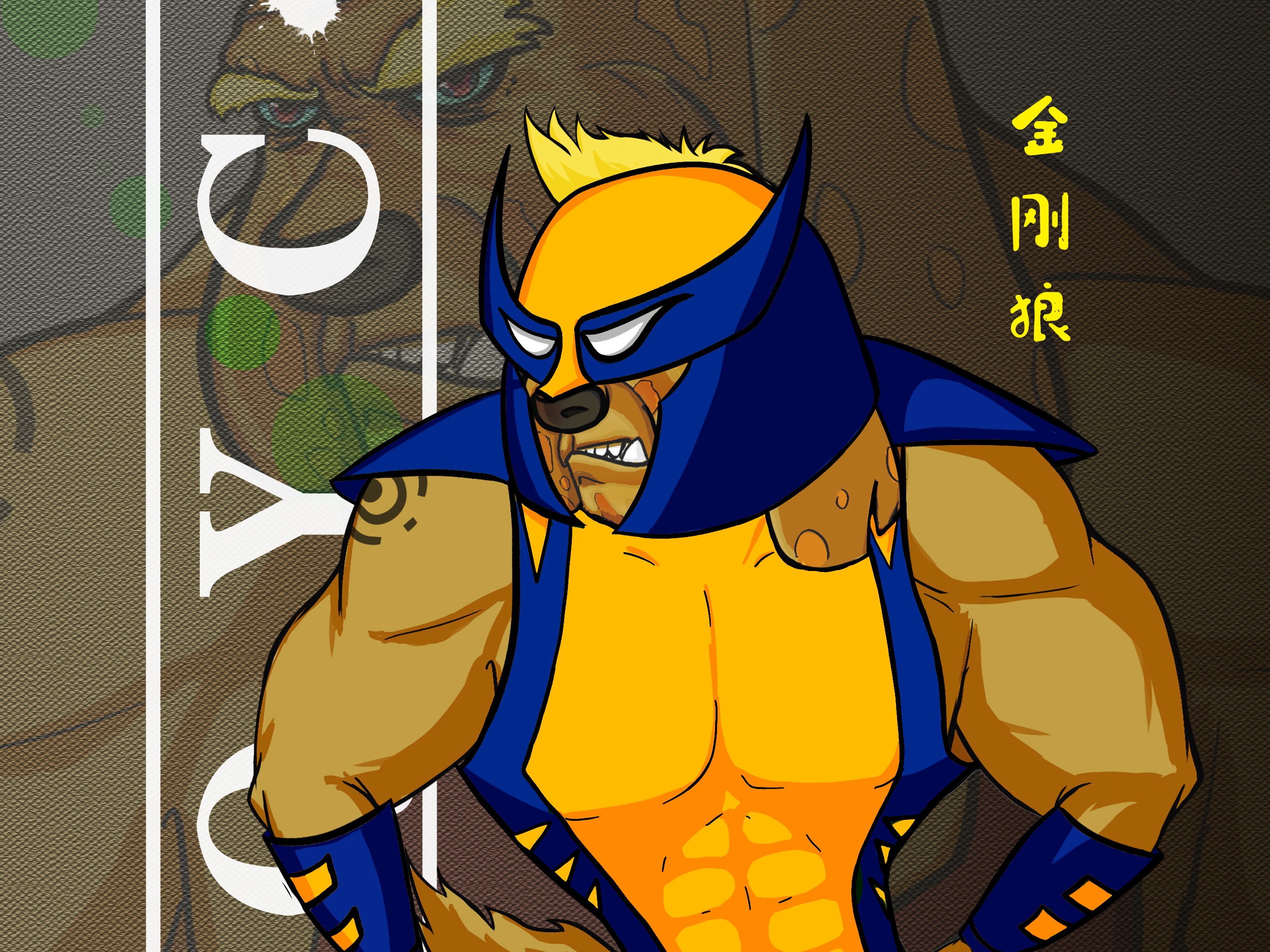 肌肉狗系列_秋哥儿-站酷ZCOOL